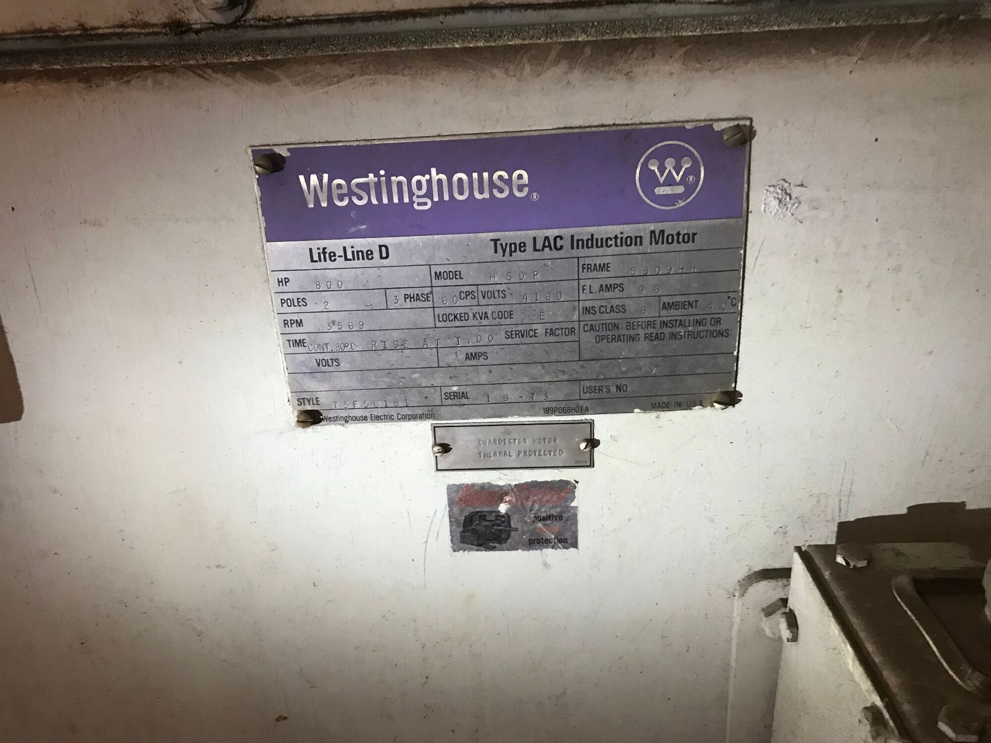 WESTINGHOUSE 73F56161 Electric Motor | Henry's Electric Motor Service Inc