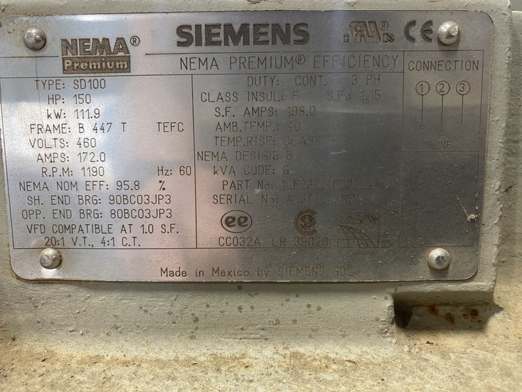 SIEMENS 1LF23214EC312AA3 Electric Motor | Henry's Electric Motor Service Inc